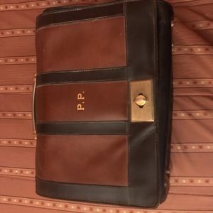 Leather train case